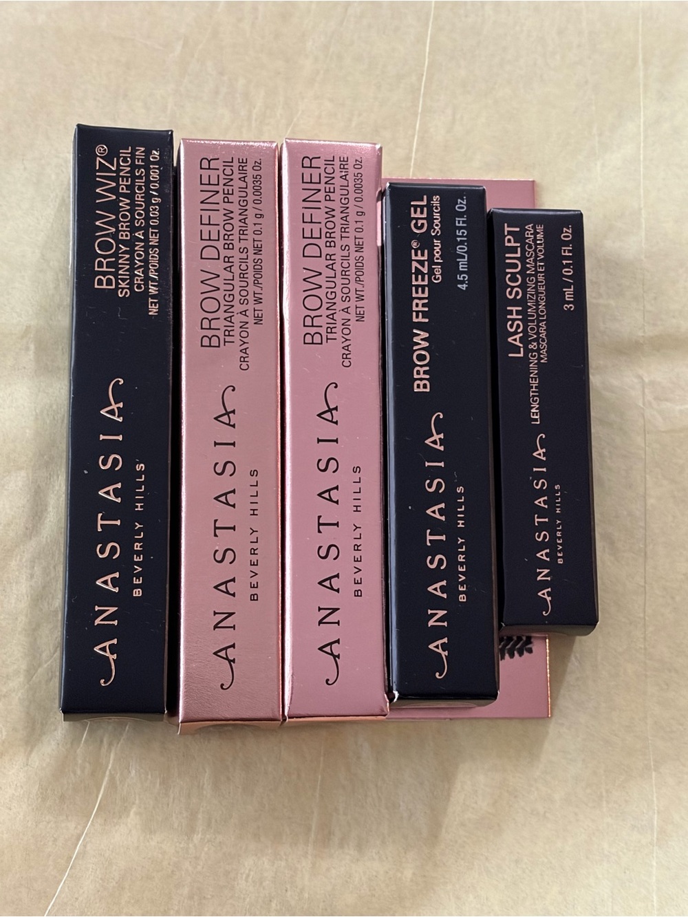 Anastasia Beverly Hills Minis Brow Wiz Brow Definer Brow Freeze Gel Lash Sculpt